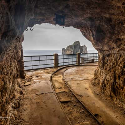 The Mine Porto Flavia, Southern Sardinia, Sardinia, Italy