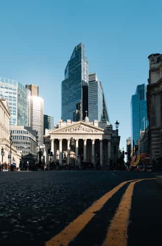 The Royal Exchange & Wellington Statue