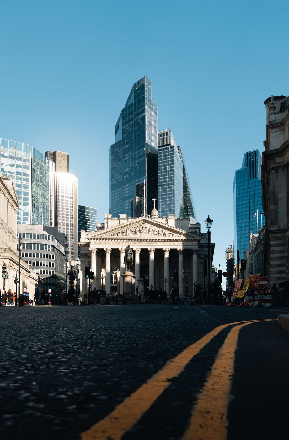 The Royal Exchange & Wellington Statue, United Kingdom