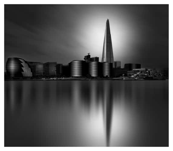 The Shard from the Tower Bridge, London