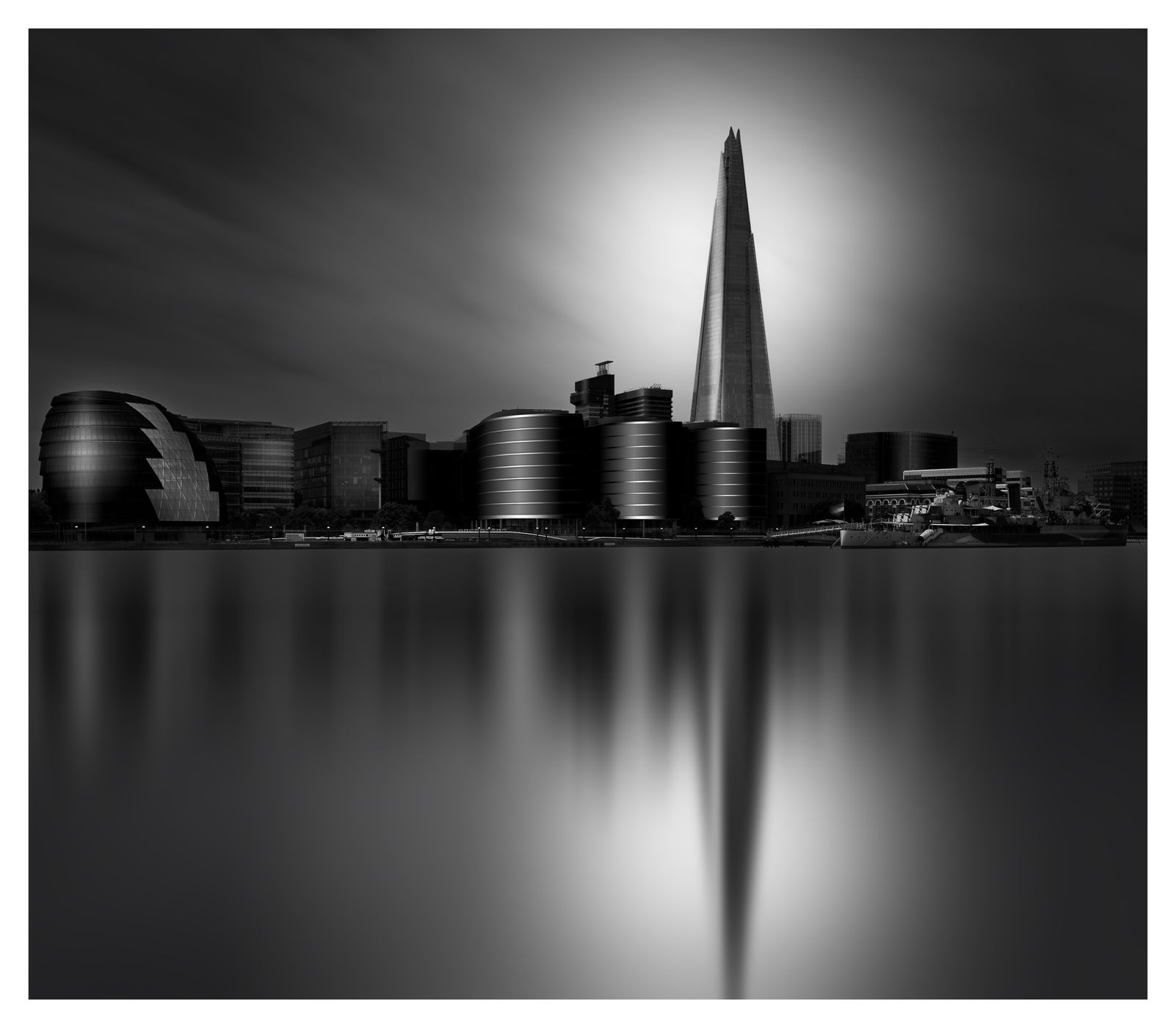 The Shard from the Tower Bridge, London, United Kingdom