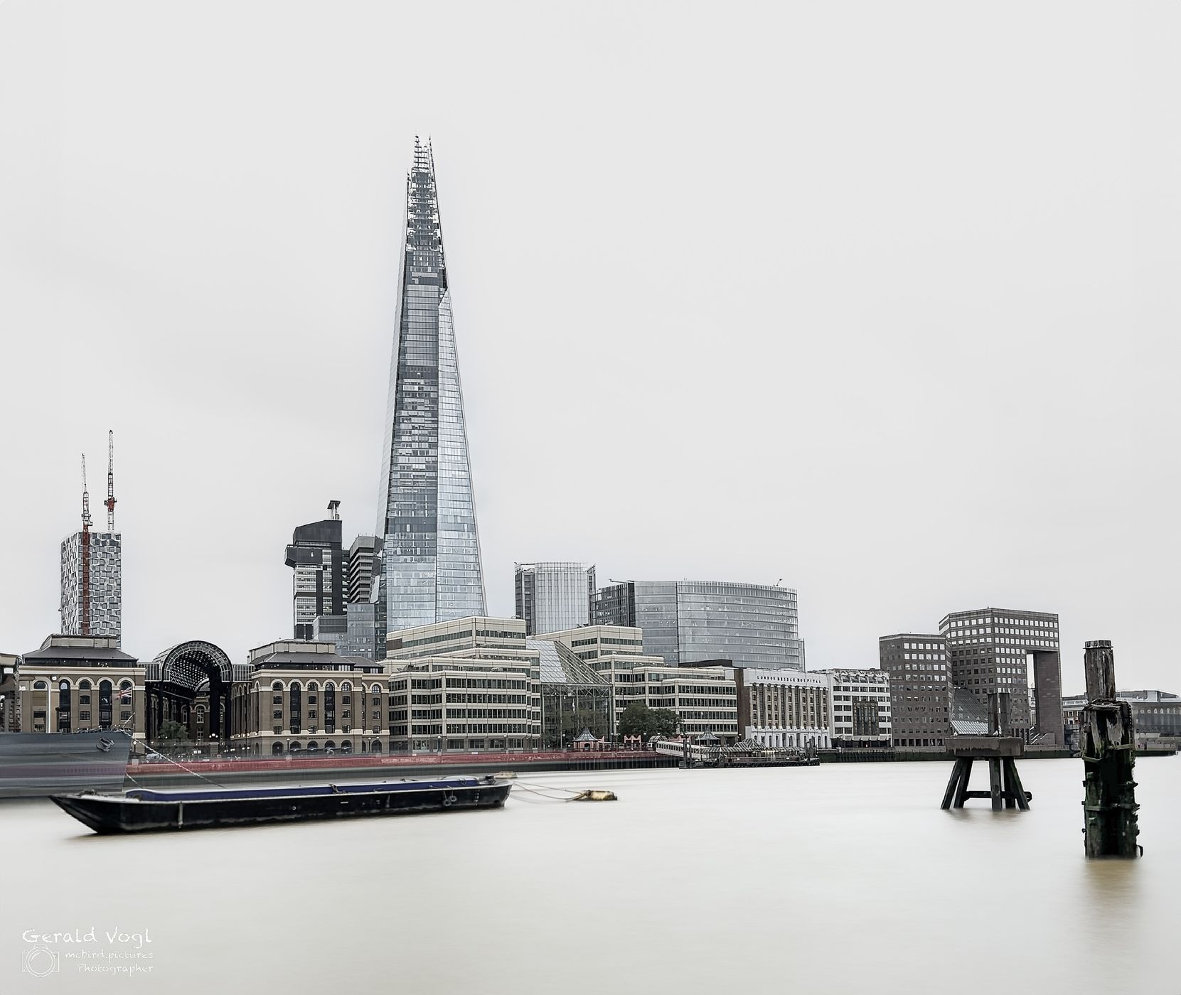 The Shard from the Tower Bridge, London, United Kingdom