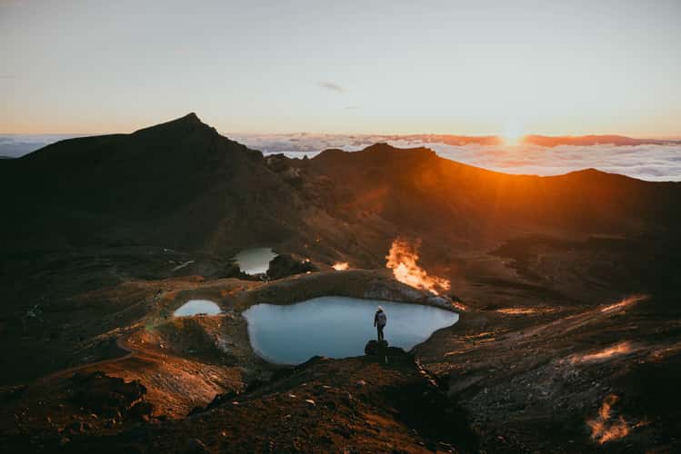 Tongariro Crossing Emerald Lake Lookout
