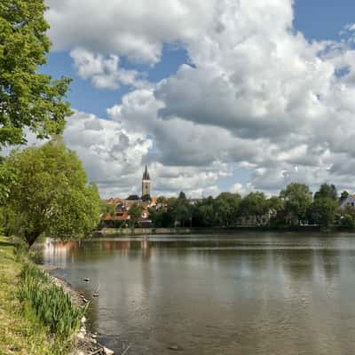 Tower from staroměstský pond, Czech Republic