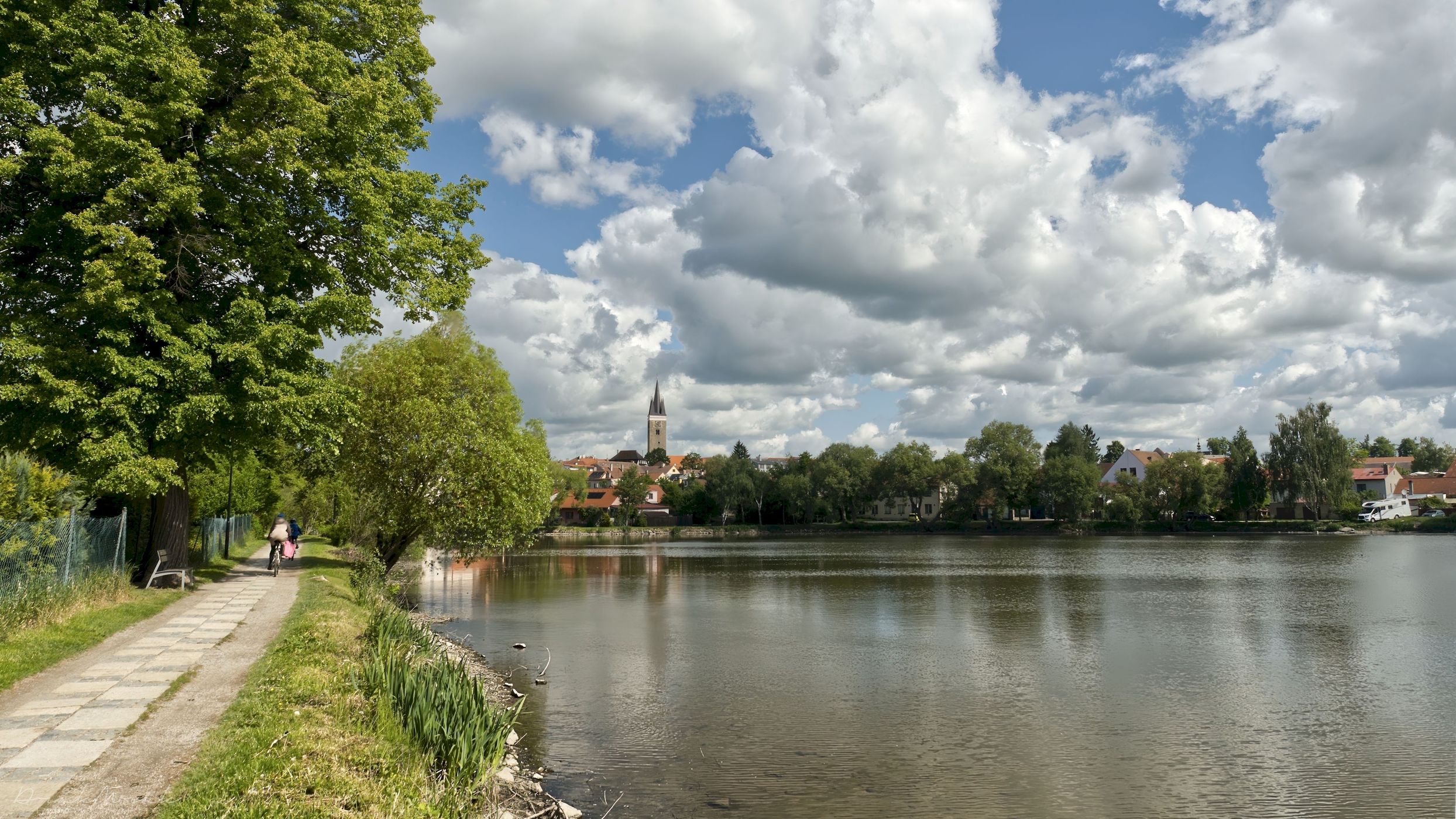 Tower from staroměstský pond, Czech Republic