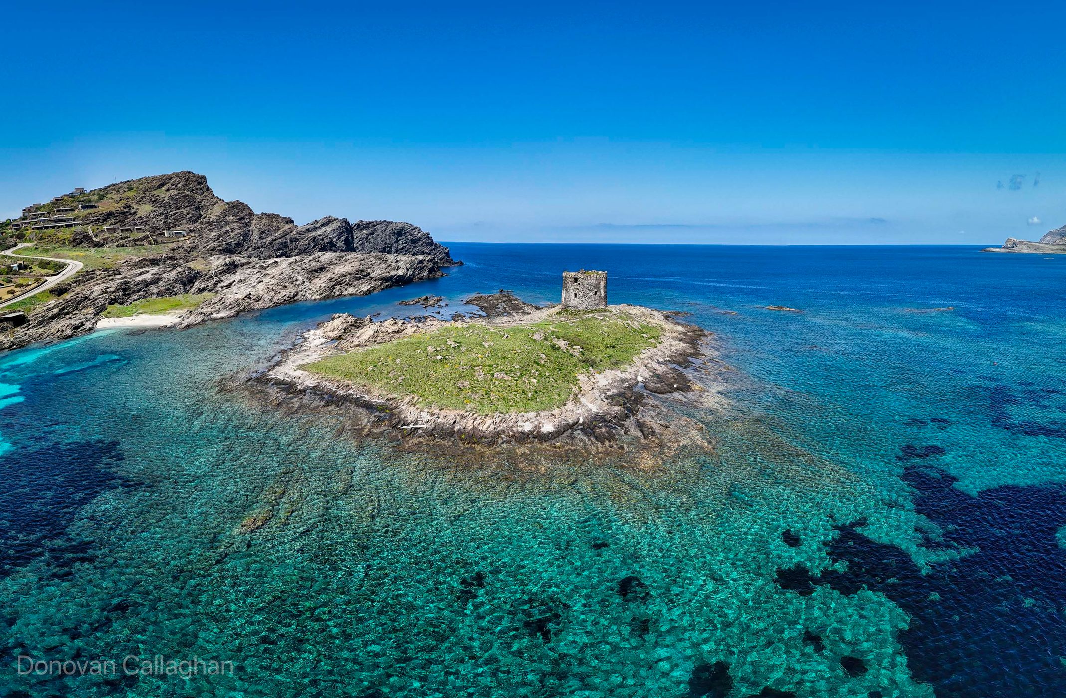 Tower, Isola della Pelosa, Sardinia, Italy