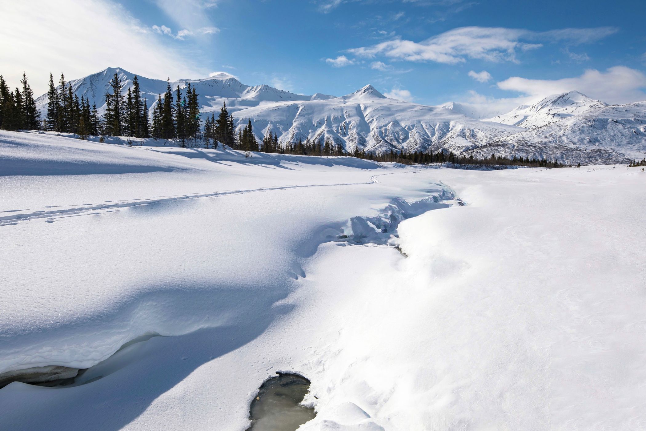 Trail to Castner Ice Dave, USA