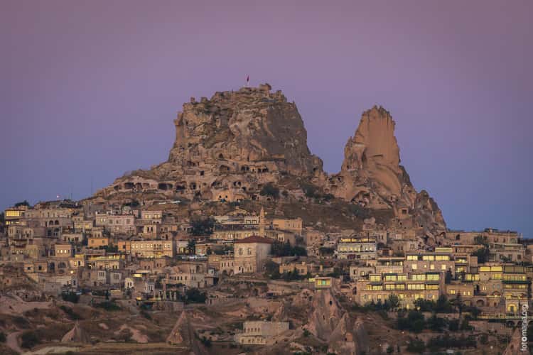 Uçhisar from Göreme