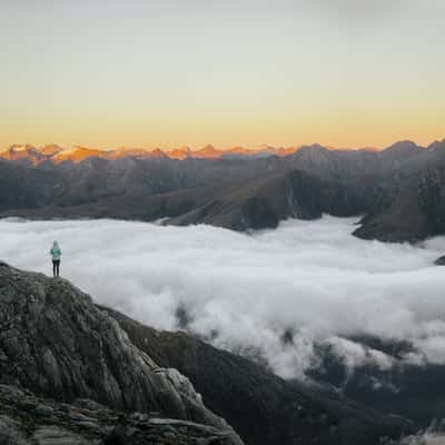 Valley views from Brewster Glacier, New Zealand