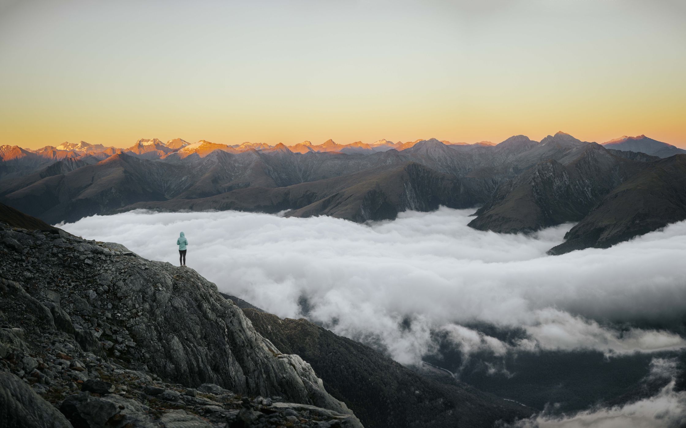 Valley views from Brewster Glacier, New Zealand