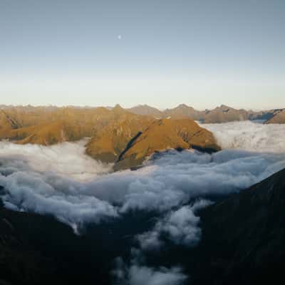 Valley views from Brewster Glacier, New Zealand