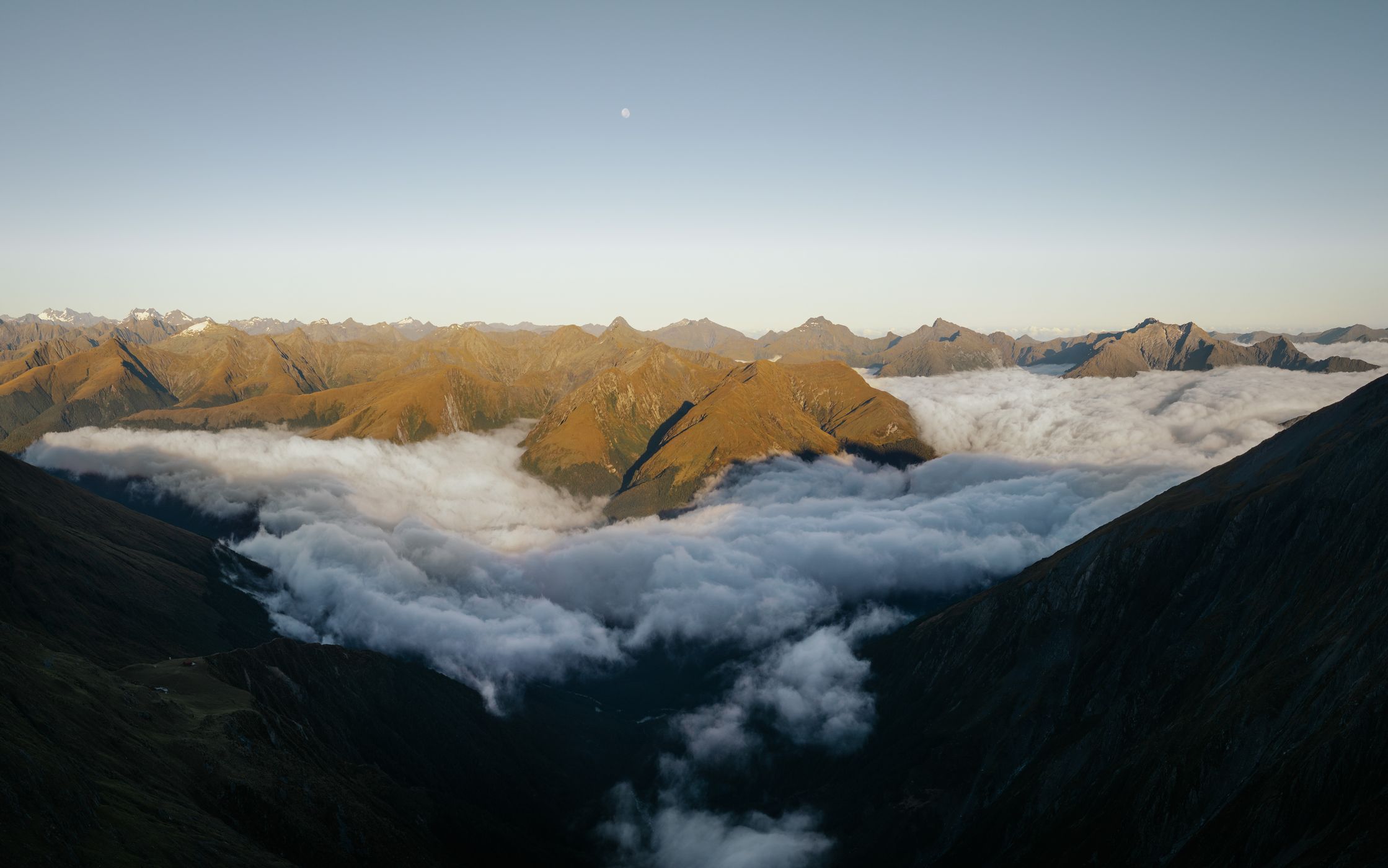 Valley views from Brewster Glacier, New Zealand