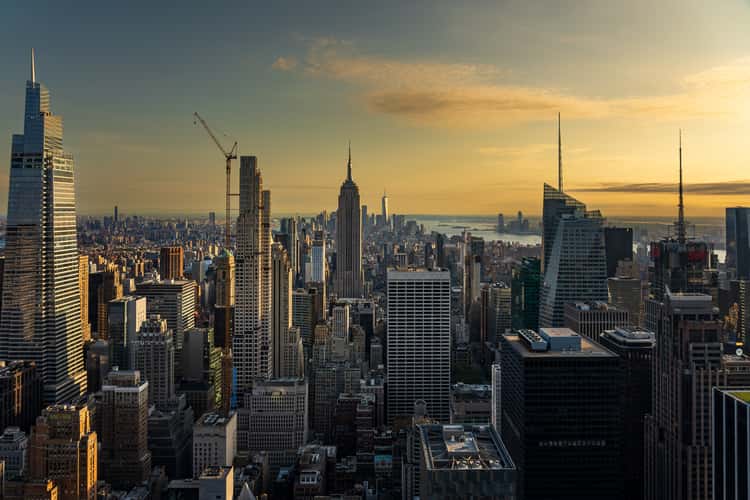 View from “Top of the Rock“, New York City