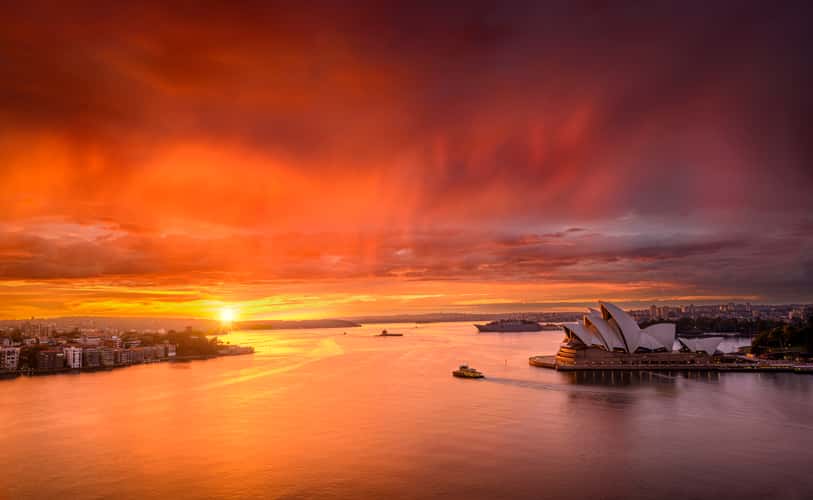 View from Sydney Harbour Bridge
