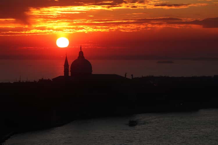 View from the church tower of San Giorgio in Venice