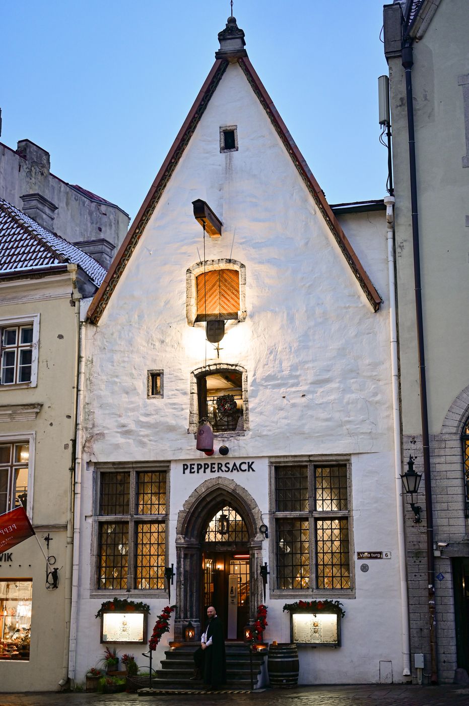 View of Peppersack and other Medieval Buildings, Estonia