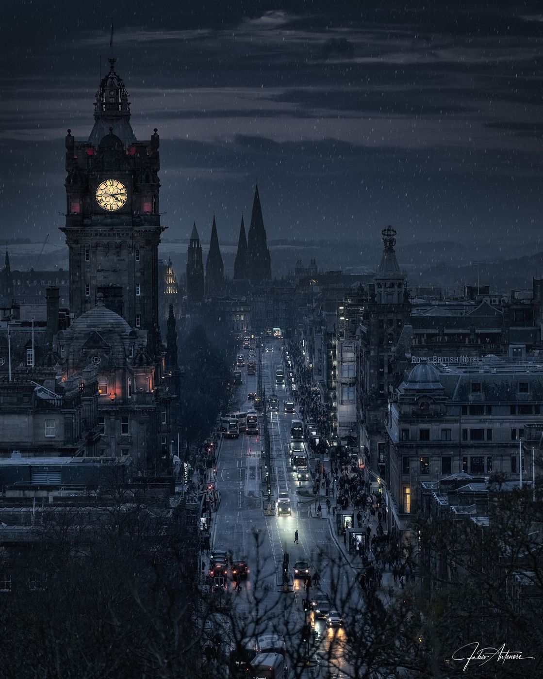 View over Edinburgh from Calton Hill, United Kingdom