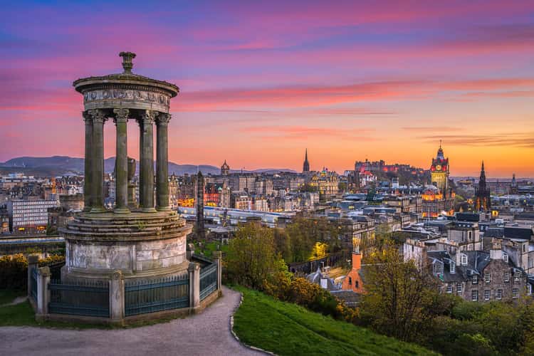 View over Edinburgh from Calton Hill