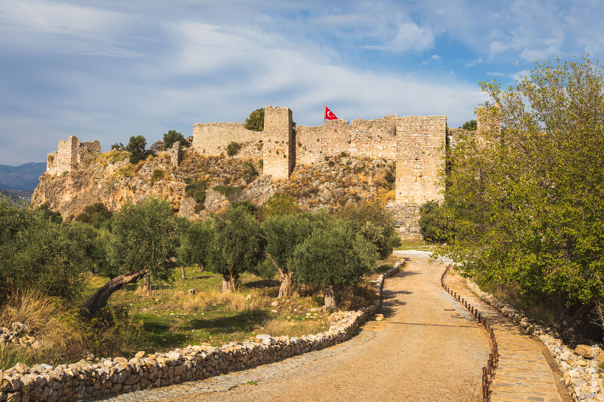 View to Beçin fort, Turkey (Türkiye)