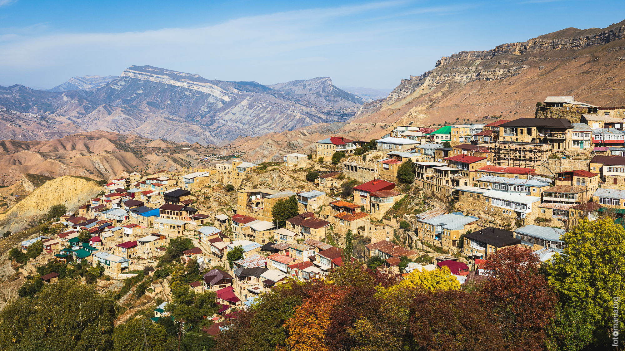 View to Chokh village, Dagestan, Russian Federation