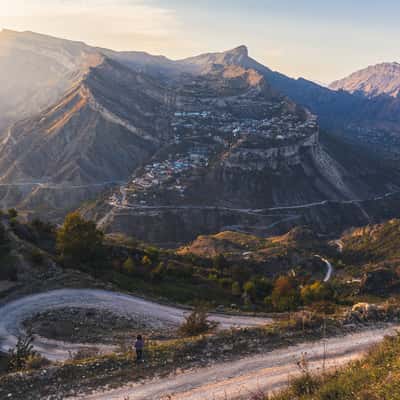 View to Gunib, Dagestan, Russian Federation
