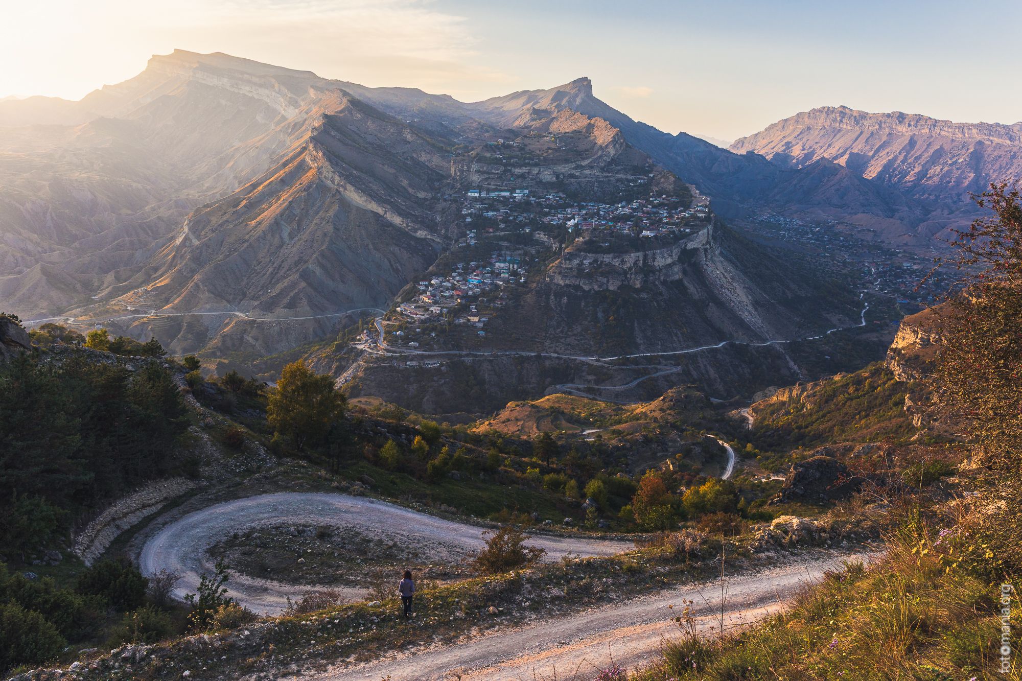 View to Gunib, Dagestan, Russian Federation