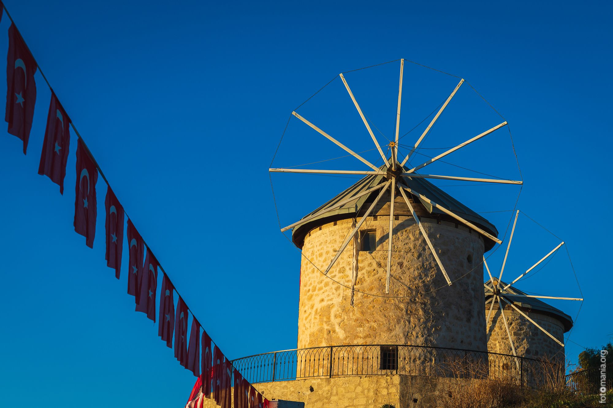 View to mills, Alaçatı, Turkey (Türkiye)