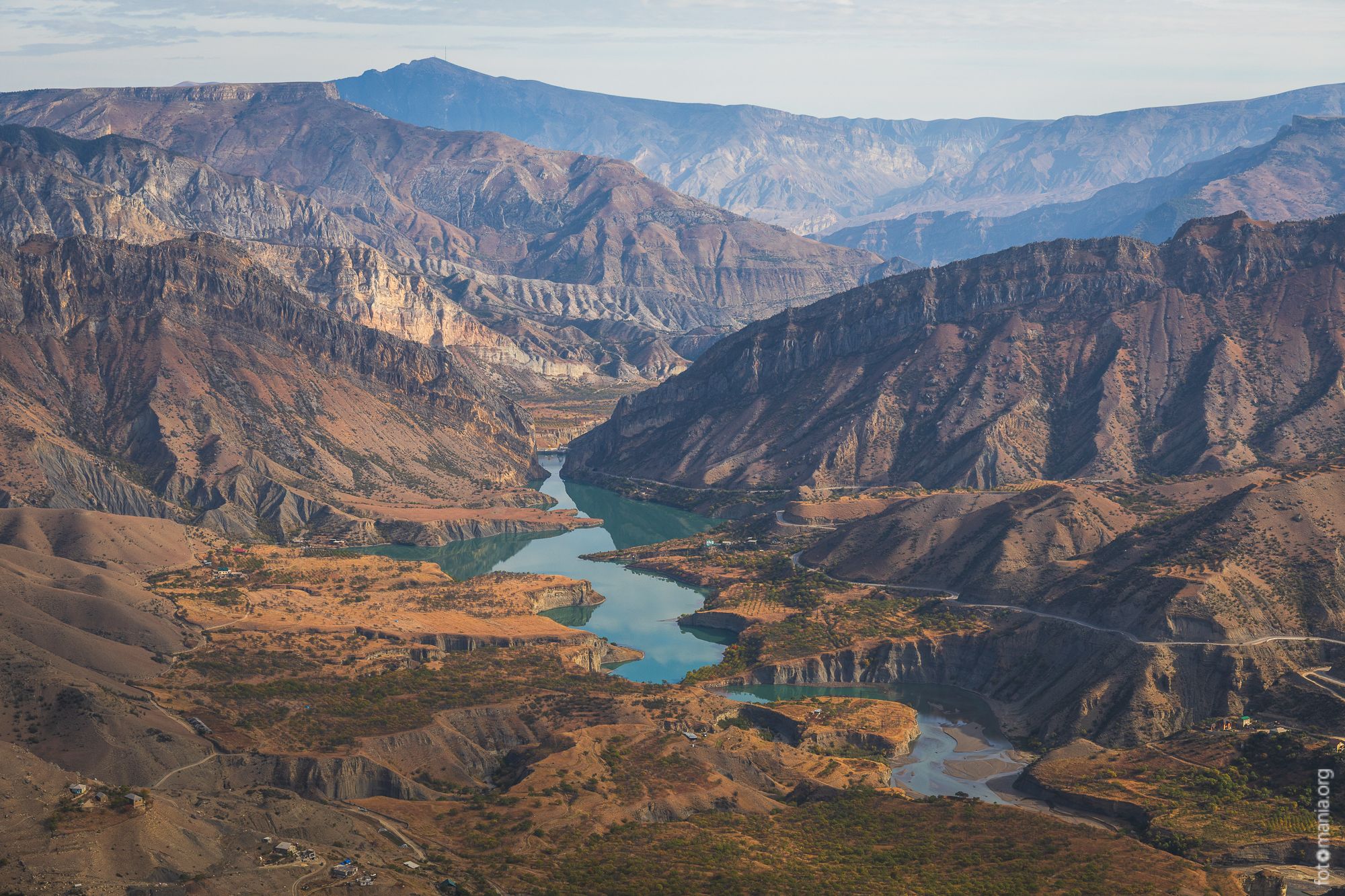 View towards Karakoysu river, Gunib, Russian Federation