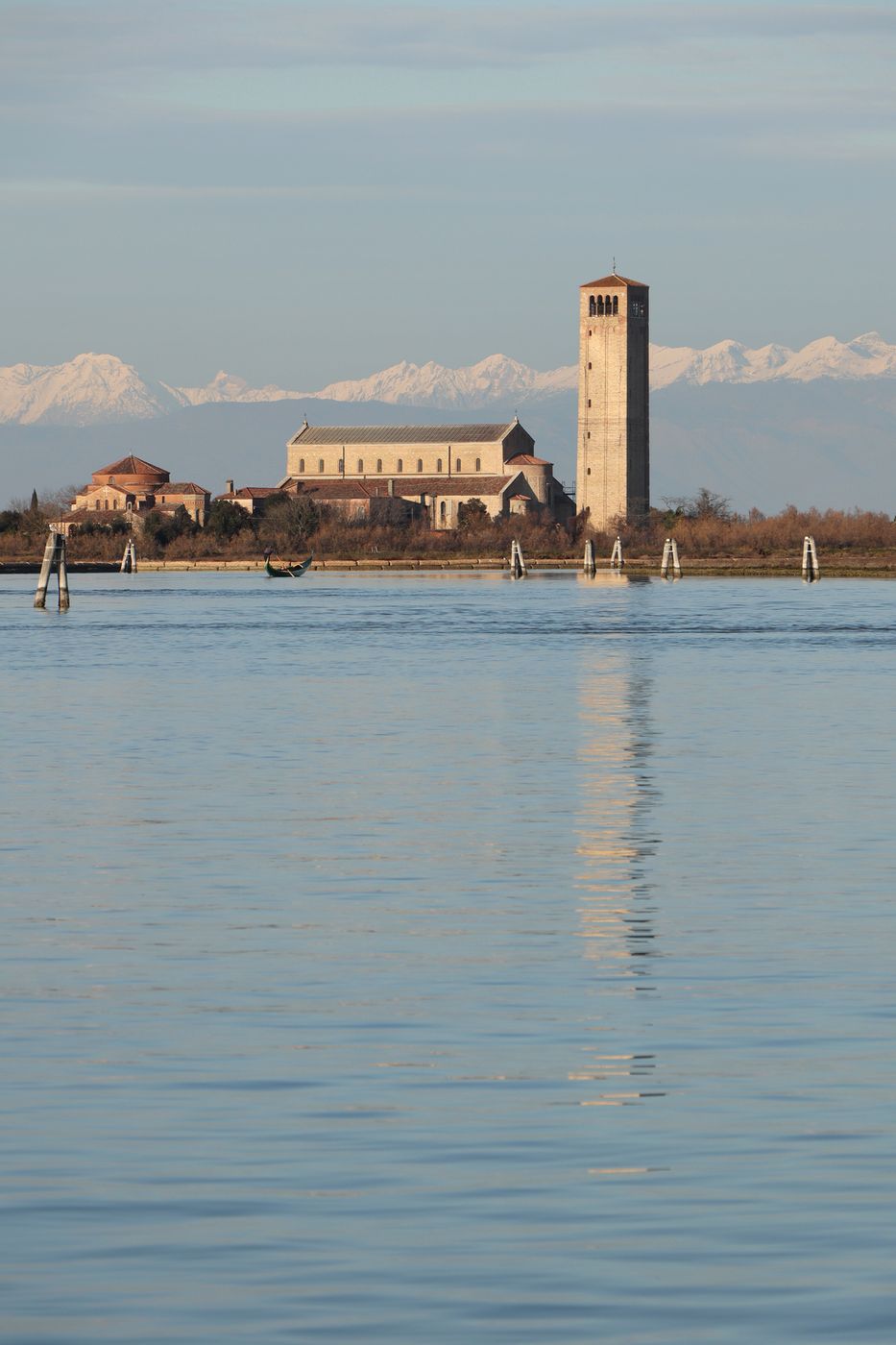 View towards Torcello from Burano, Italy