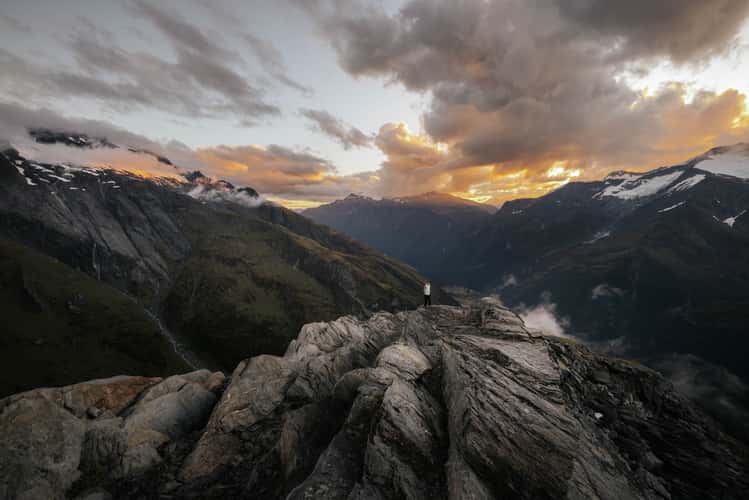Views above French Ridge Hut, Mount Aspiring National Park