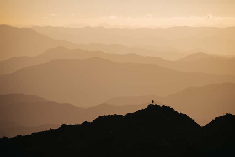 Views to sunset saddle, Nelson Lakes National Park