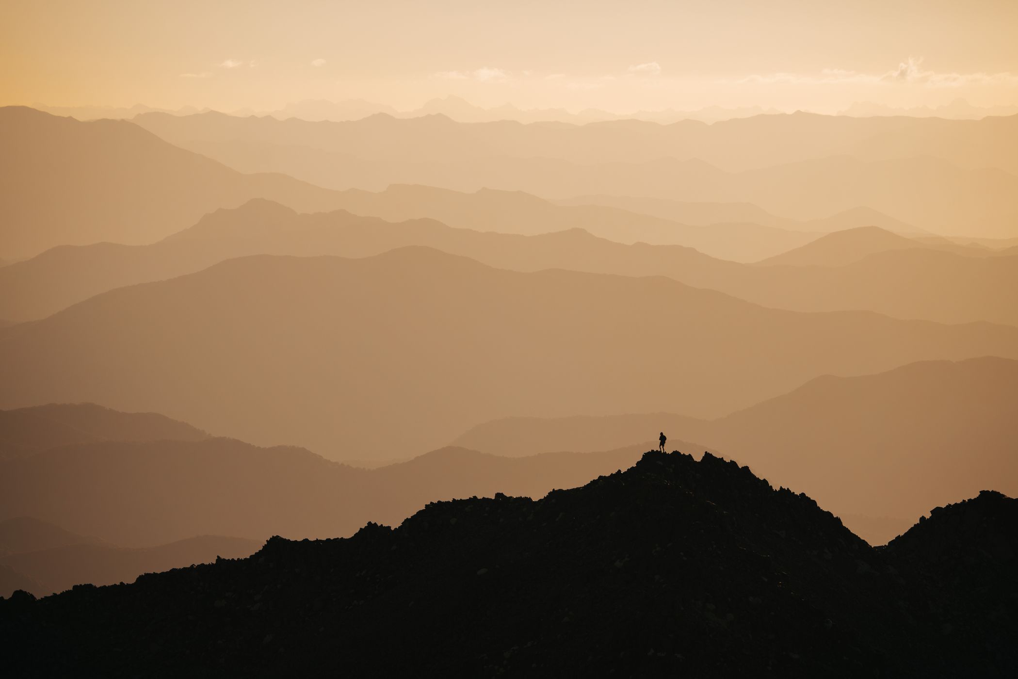 Views to sunset saddle, Nelson Lakes National Park, New Zealand