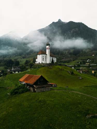 Wassen Church (Drone)