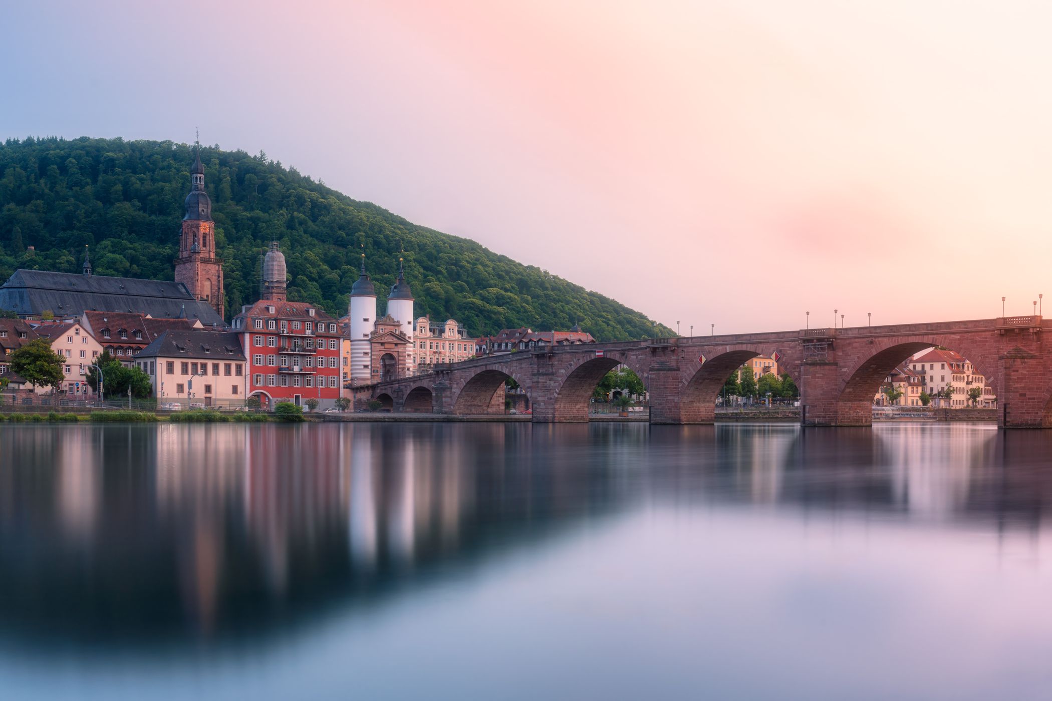At the Neckar river, Heidelberg, Germany