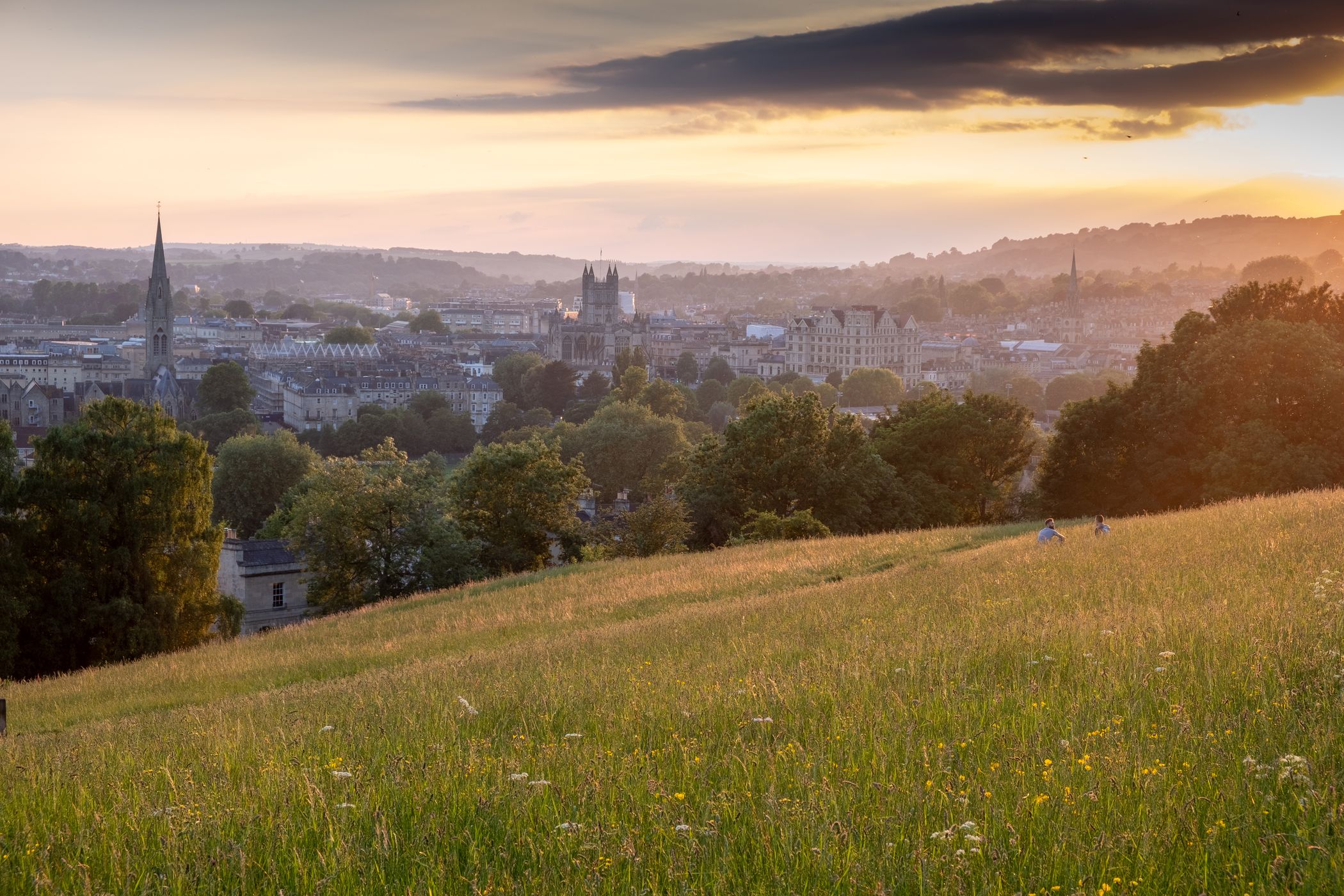 Bath cityscape - Bathwick Meadow, United Kingdom