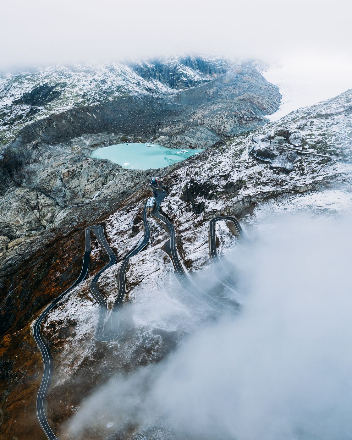 Belvedere & Rhoneglacier View (Drone), Switzerland