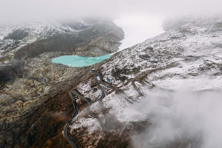 Belvedere & Rhoneglacier View (Drone)