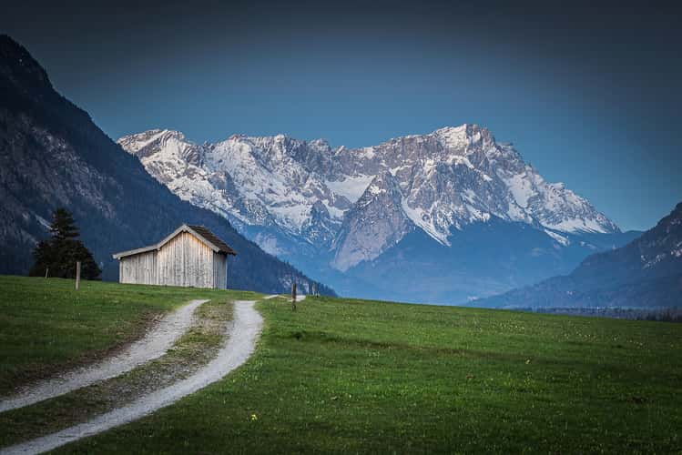 Blick ins Wettersteingebirge