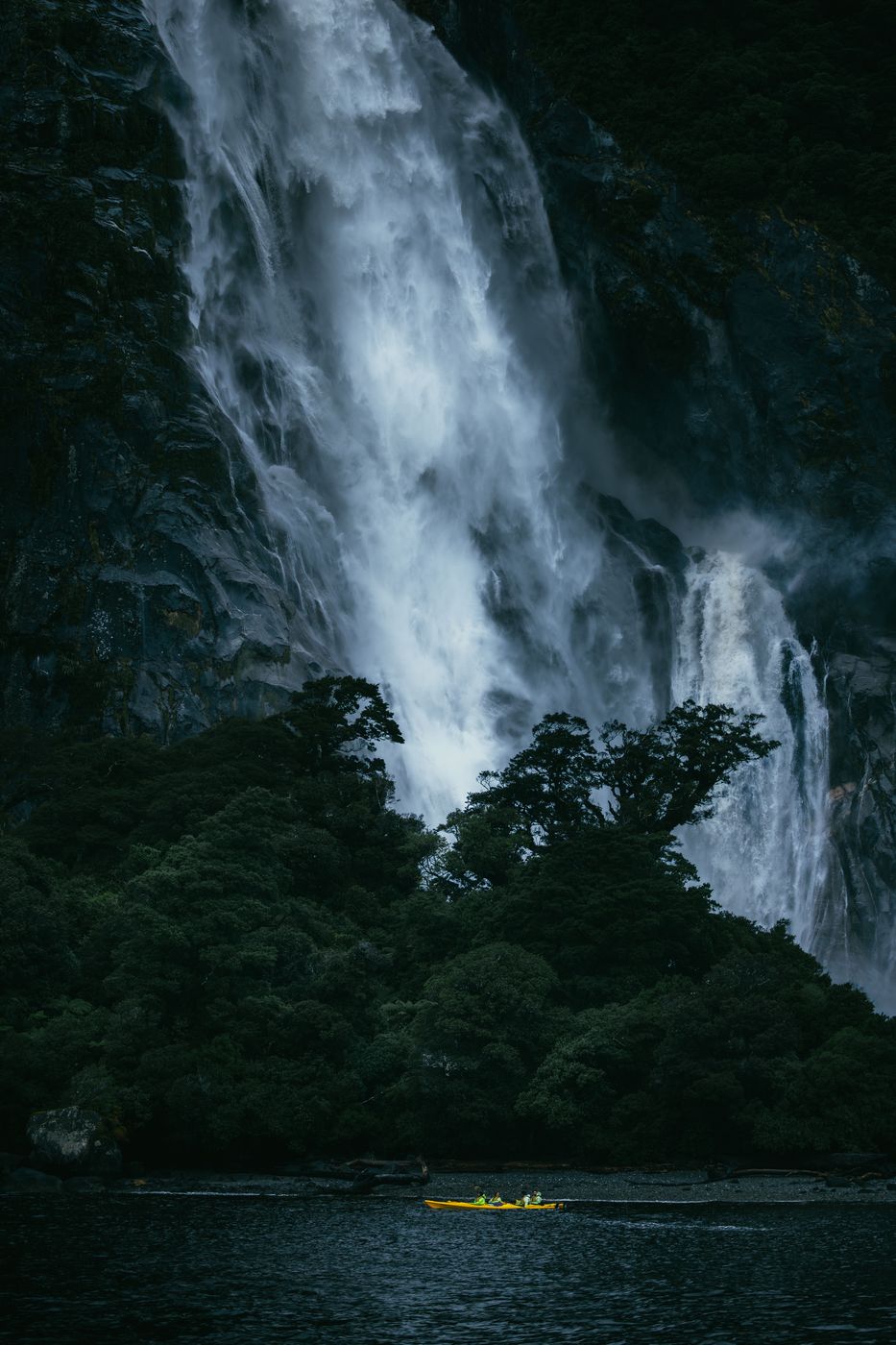 Bowen Falls, Milford Sound, Fiordland National Park, New Zealand