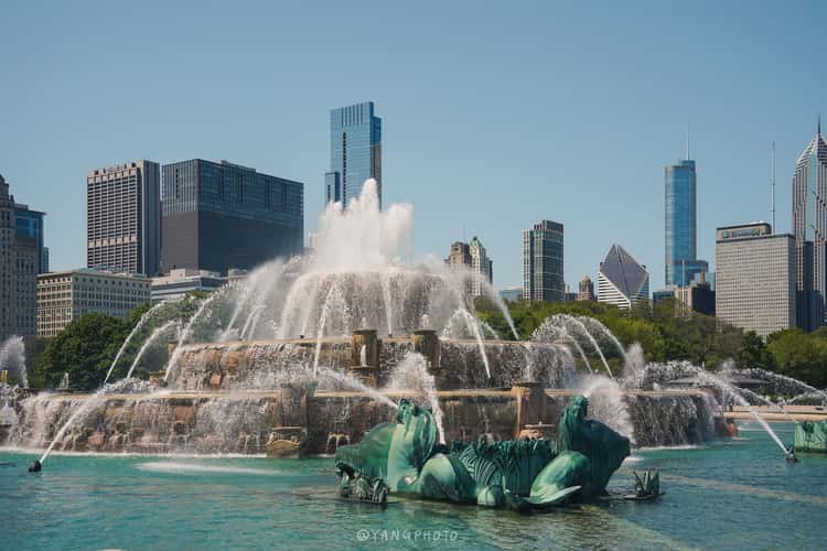 Buckingham Fountain Skyline, Chicago