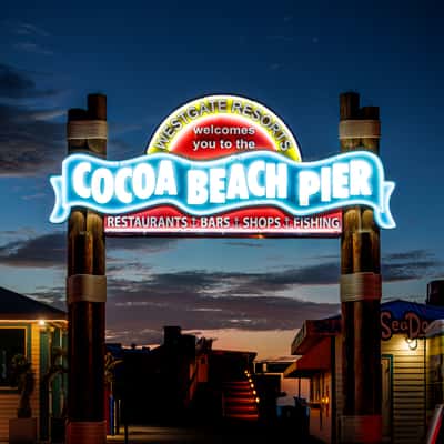 Cocoa Beach Pier Entrance, USA