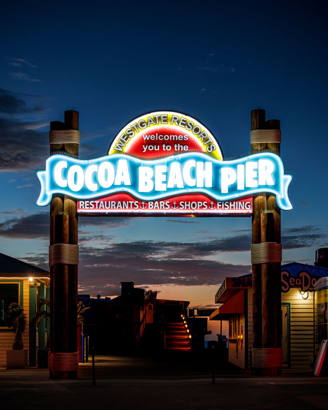 Cocoa Beach Pier Entrance, USA