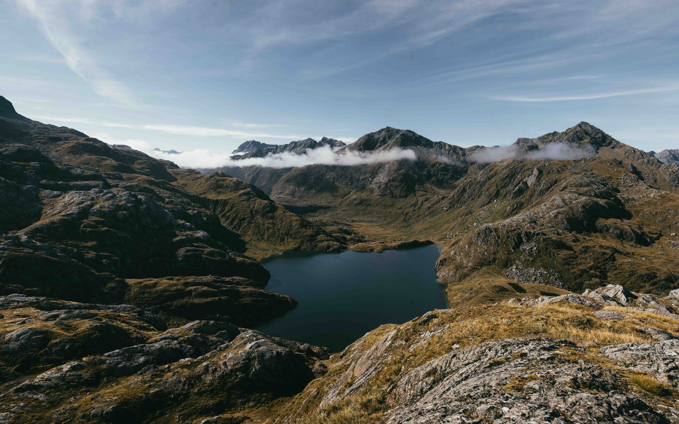 Conicial Hill, Lake Harris view, Routeburn Track, New Zealand