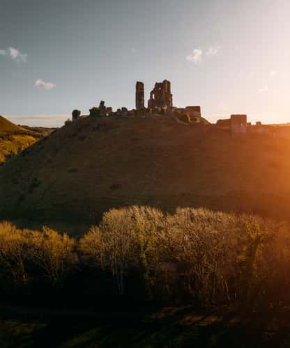 Corfe Castle (Drone)