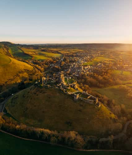 Corfe Castle (Drone)