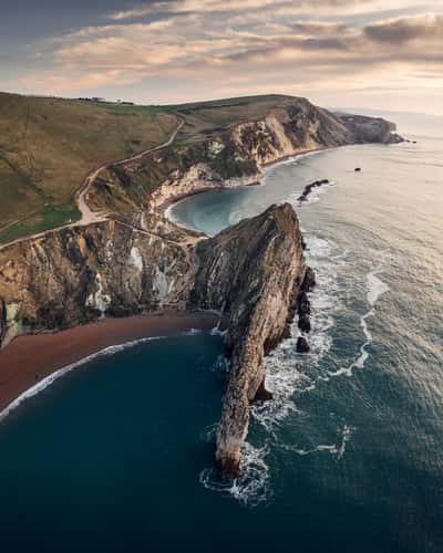 Durdle Door Rock (Drone)