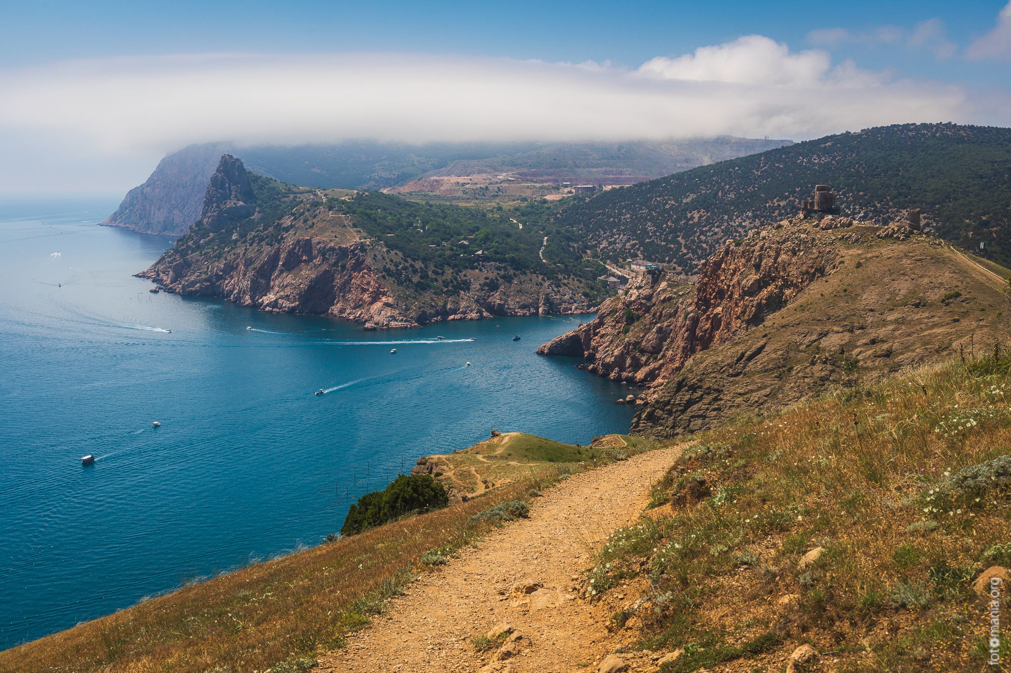 Entrance to Balaklava harbor, Russian Federation