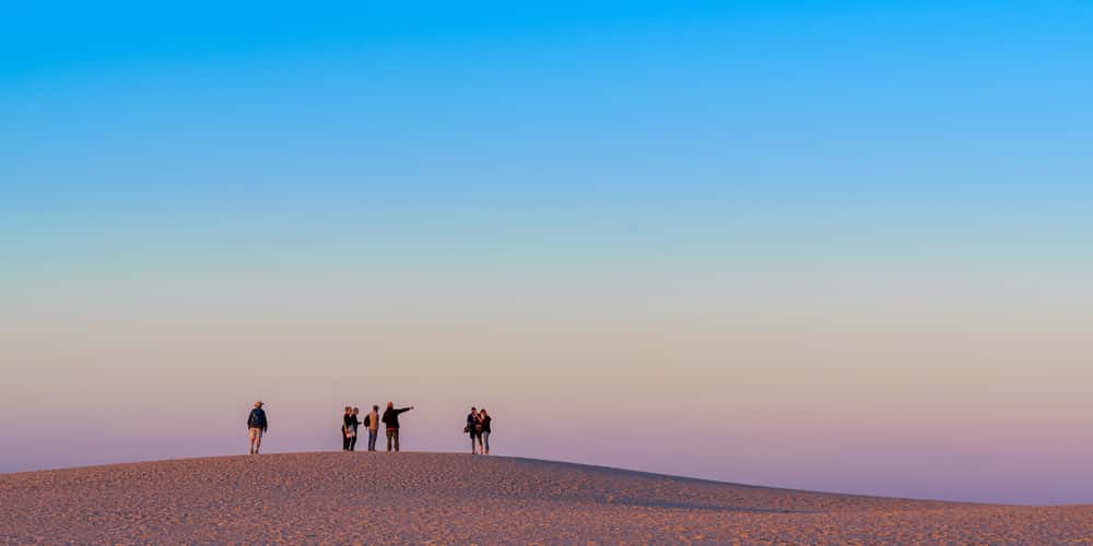 Eroded ancient sand dunes. Lake Mungo.
