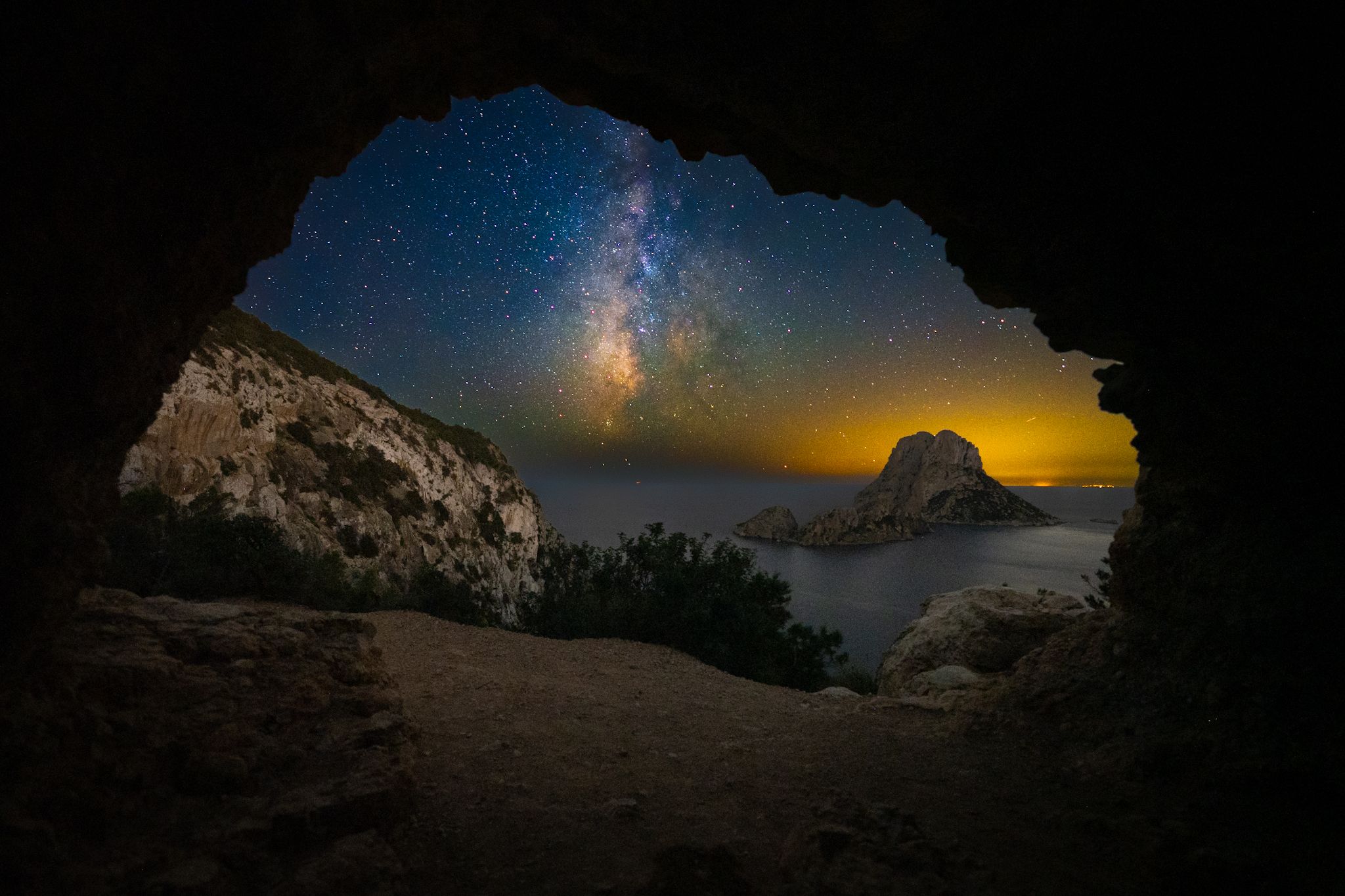 Es Vedra from Mirador des Vedrà, Ibiza, Spain