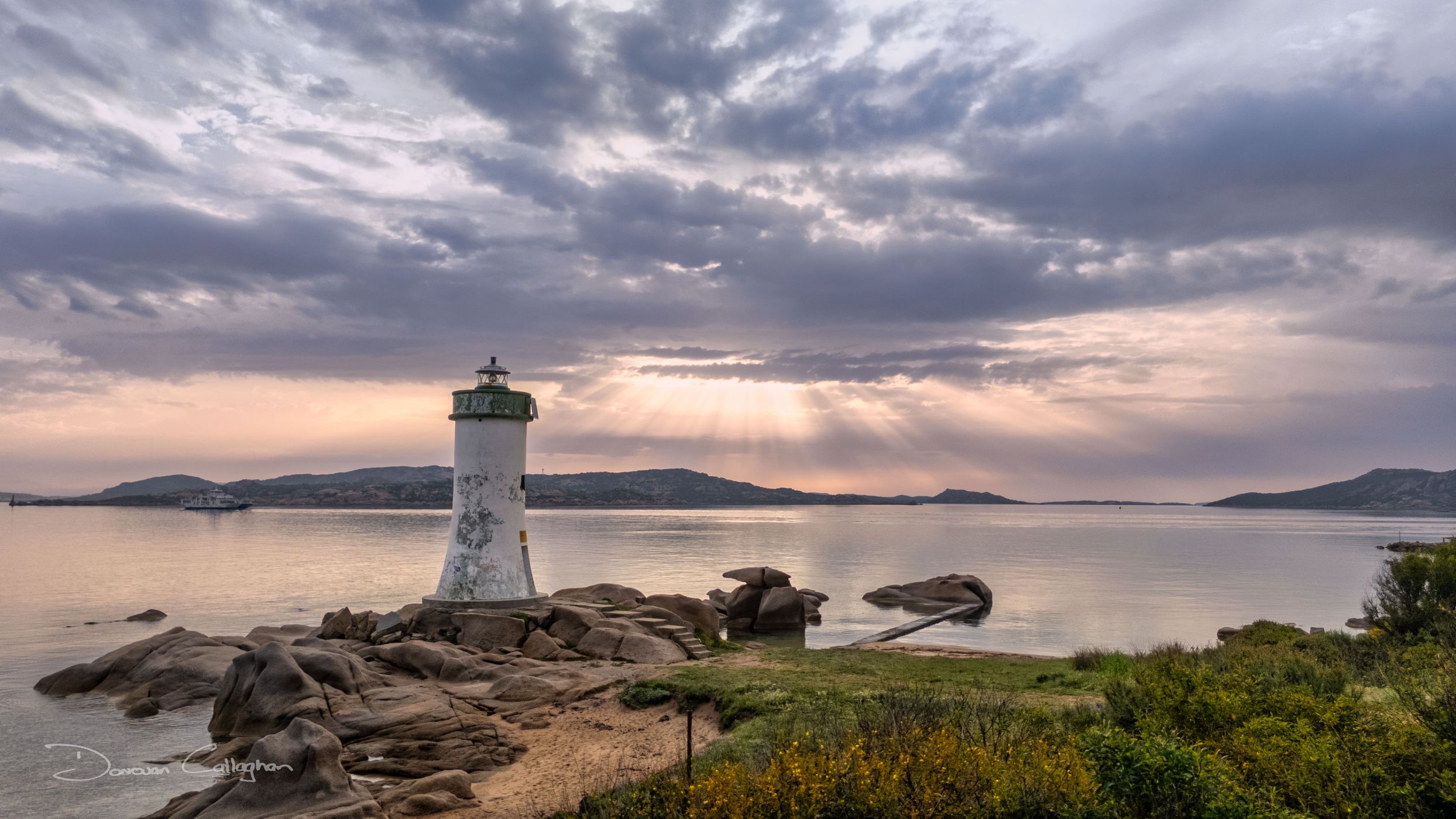 Faro di Punta Palau, Sardinia, Sardinien, Italy
